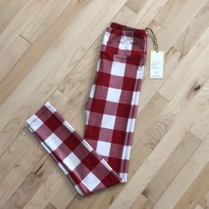 NWT Goldsheep size Sm Gingham leggings